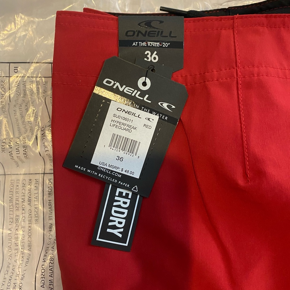 Men’s hyperfreak lifeguard brand new shorts size 36. 5 available